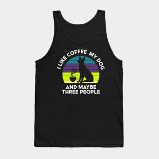I Love Coffee and Dogs Tank Top